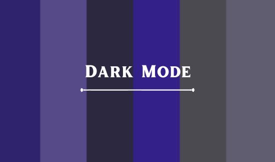 Dark Mode color scheme